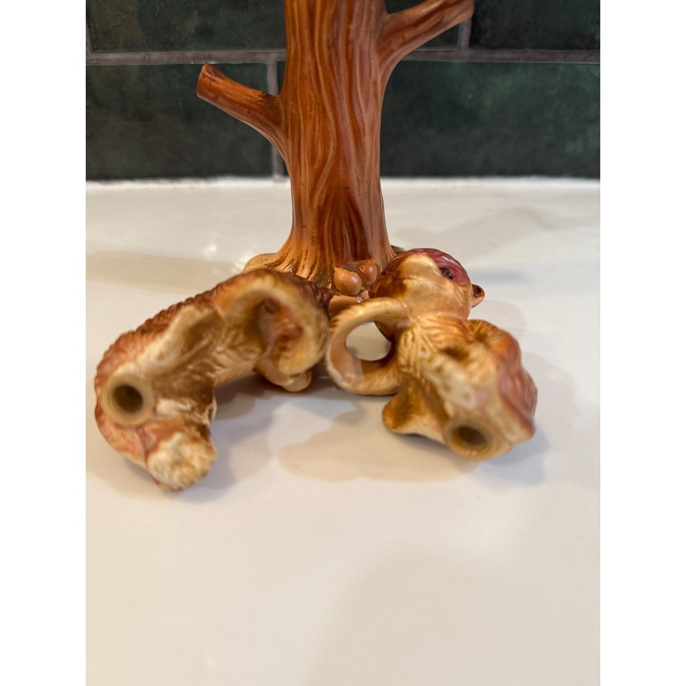 Vintage Porcelain Salt and Pepper Shakers Monkeys Hanging on a tree - Picture 4 of 9